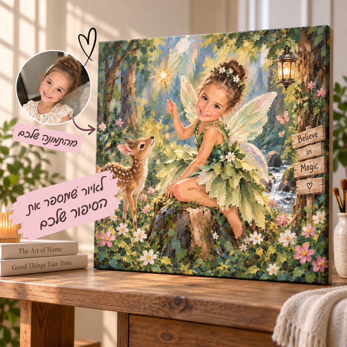 הפיה הקסומה 🧚♀️✨ | צביעה לפי מספרים בהתאמה אישית