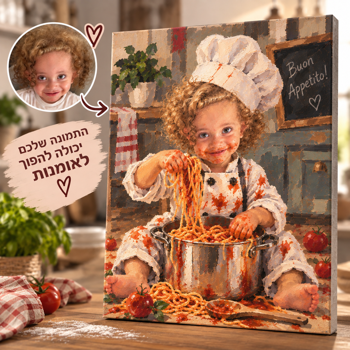 השף הקטן שלי 👨🍳🍝 | צביעה לפי מספרים בהתאמה אישית