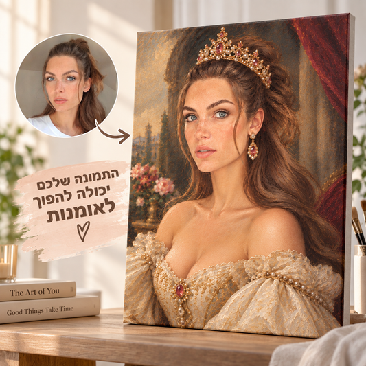 הדיוקן המלכותי שלכם 👑 | ציור לפי מספרים בהתאמה אישית