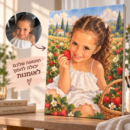 חלום התותים 🍓 | ציור לפי מספרים בתאמה אישית
