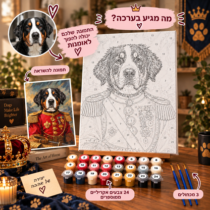 דיוקן מלכותי לחיית המחמד 🐾👑 | צביעה לפי מספרים